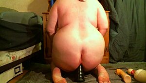 Self Fucking Her Gaping Whore Ass With Intense Anal