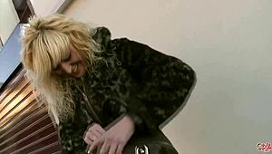 Spanish Blonde Riding In Casting Interview With European Celebrity Fucking