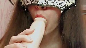 Brunette Slut Hammers Pussy and Anus with Fingers and Toys