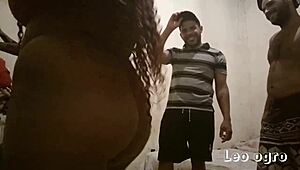 sharing wives in a hot ménage trois with nana diaba and leo ogro