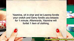 FFM Threeway with Stunning Lingerie Babes Bent Over