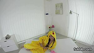 Flirty teen 18+ explores self and partner in pov