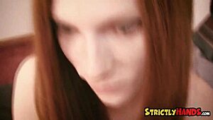 Emily Rose jerks cock in POV