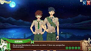 Game Friends Camp Episode 28: Relaxing with Natsumi Russian Voice Acting