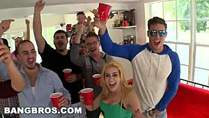 latina lesbians throw a wild party with big tits action