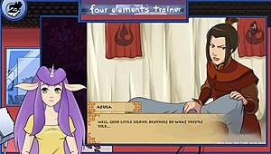 Avatar Shower Fun With Emotional Trainer Moments