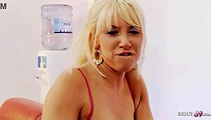 rough anal creampie for blonde milf karlie simon in underboob bra and fishnets