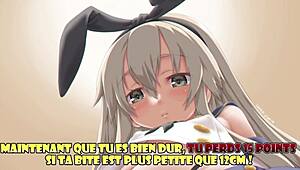 shimakaze wants to make you her sexual slave in this hentai femdom!