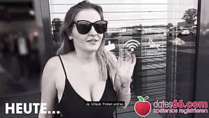 Pov Pickups ► Big Natural Tits Candy Alexa Banged At Berlin Airport ◄ By Random Guy Outdoor Full Scene