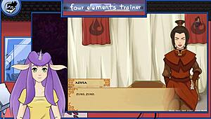 Avatar Shower Fun With Emotional Trainer Moments