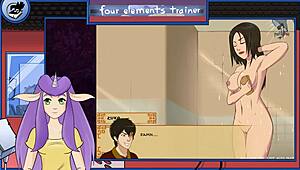 Avatar Shower Fun With Emotional Trainer Moments