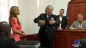 These stunning sluts get pounded right in front of the judge at the wild tribunal.