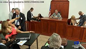 These stunning sluts get pounded right in front of the judge at the wild tribunal.