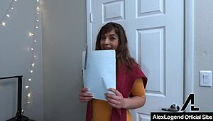 Russian tutor Fallon West gets pounded and creampied by Alex Legend’s monster cock.