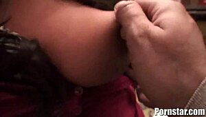 Britney Stevens, the hot pornstar, masturbates with dildo by the outdoor pool.