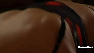 Lesbian Slaves Dominate Mistress With Strapon