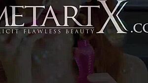 watch this stunning girl finger her wet pussy to climax