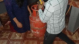 Indian Couple Achieves Orgasm In Kitchen Doggystyle