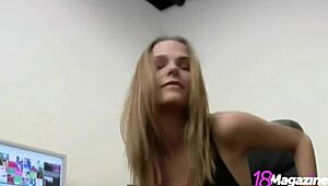 teen meggan powers fingers tight wet slit