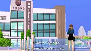 Art Professor 3D Hentai Sex Scene!