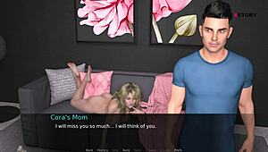 Cora's Mom Passionately Raids John's Big Dick In Cowgirl Then Sucks It