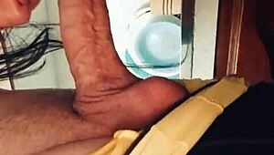 Egyptian wife surprises friend in kitchen with monster cock blowjob and cumshot