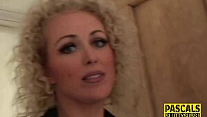 Real Busty Milf Sub Sucks Cock With Deepthroat.