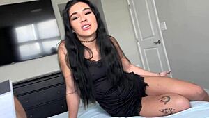 i prove my skills with hot goth sister delilah dagger in fantasy