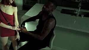 Black guy and Alexa Novas share an interracial encounter