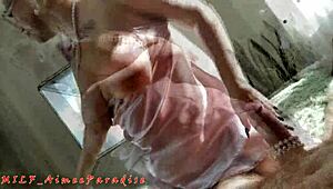 my wife deepthroats big cock while licking balls in pov, her natural tits bouncing as she sucks like the best in the world.