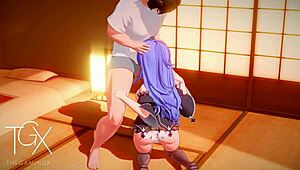 Anime Hentai Game With Roxy In Various Positions