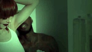 Black guy and Alexa Novas share an interracial encounter