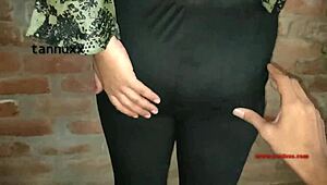 Kjæreste fukker kjæreste utendørs hardt!