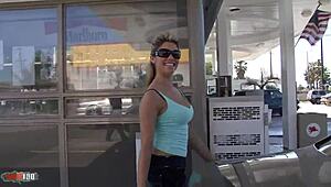 Cassie Courtland and Marlie Moore Tease with a Massive Dildo