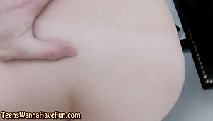 Young Amateur Teen 18+ Enjoys Intense Facial Cumshot In POV