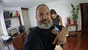 Renata Silva getting ready for her first wild dp session, wow!