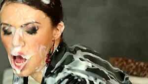 GLORYHOLE EURO LESBIANS GET BUKKAKE SPRAYED