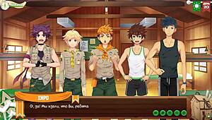 Game Friends Camp Episode 28: Relaxing with Natsumi Russian Voice Acting