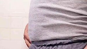 Alone, I spied my mature stepmother naked, masturbating with a big monster cock in hand