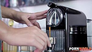 Busty Tattooed Liya Silver Rides Co-Worker's Monster Cock Hard