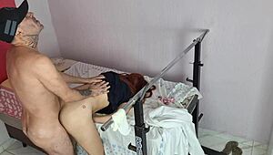 teen patient wets herself during medical exam, ends up with doctor’s load inside.