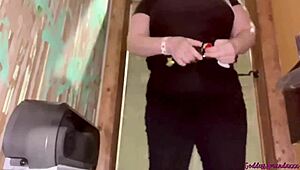 Damn! My big butt leads straight to toilet action!