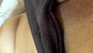 Mira's fingers glide over her creamy wet vagina