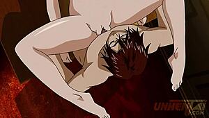 Hot Busty Maid Lactates While Serving Her Horny Boss in Hentai