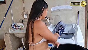 Anime Hentai Assfucking in Laundry Room with Tigresavip