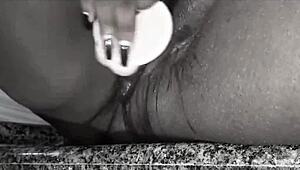 wild squirt from fat latina's big pussy.