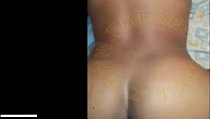 African Girl Bent Over, Drilled in Doggystyle Fucking