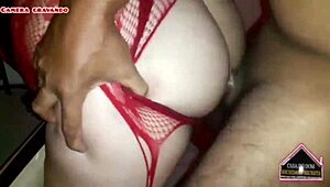 Amateur gloryhole action with hot ass fucking