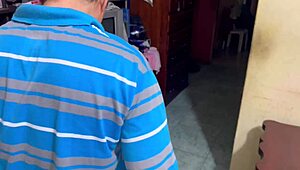 Stepmother gets stuck and I slide in Riko, oh wow! 😜