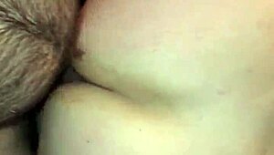 Wife with a big ass takes a monster cock doggy style and gets cum on her ass